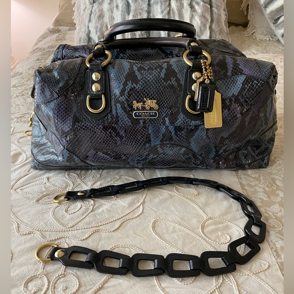 Coach RARE Vintage Exotic Python Satchel Limited Edition - Picture 4 of 17